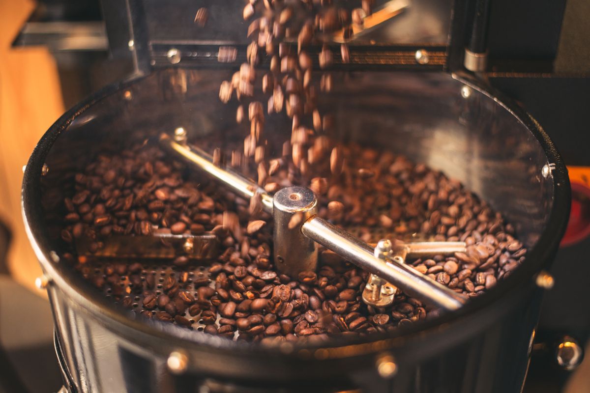 sangrai biji kopi